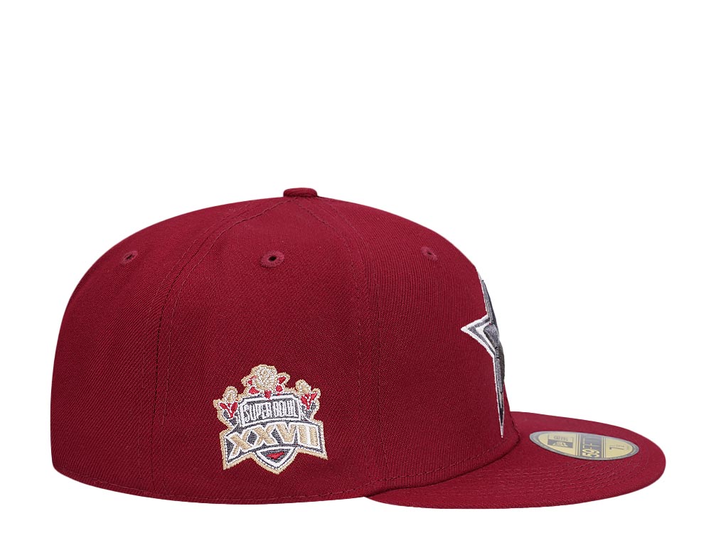 New Era Dallas Cowboys Super Bowl XXVII Smooth Red Edition 59Fifty Fitted Cap