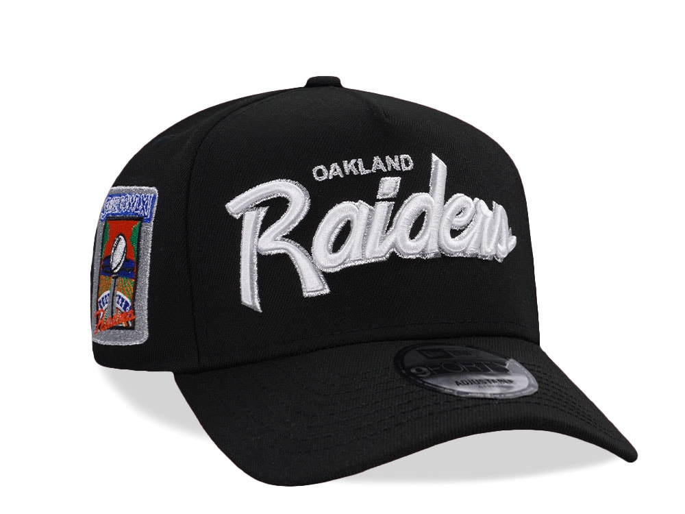New Era Oakland Raiders Super Bowl XI Black Prime Edition 9Forty A Frame Snapback Cap