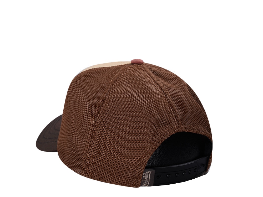 Von Dutch Oval Patch Brown Edition Trucker Snapback Cap