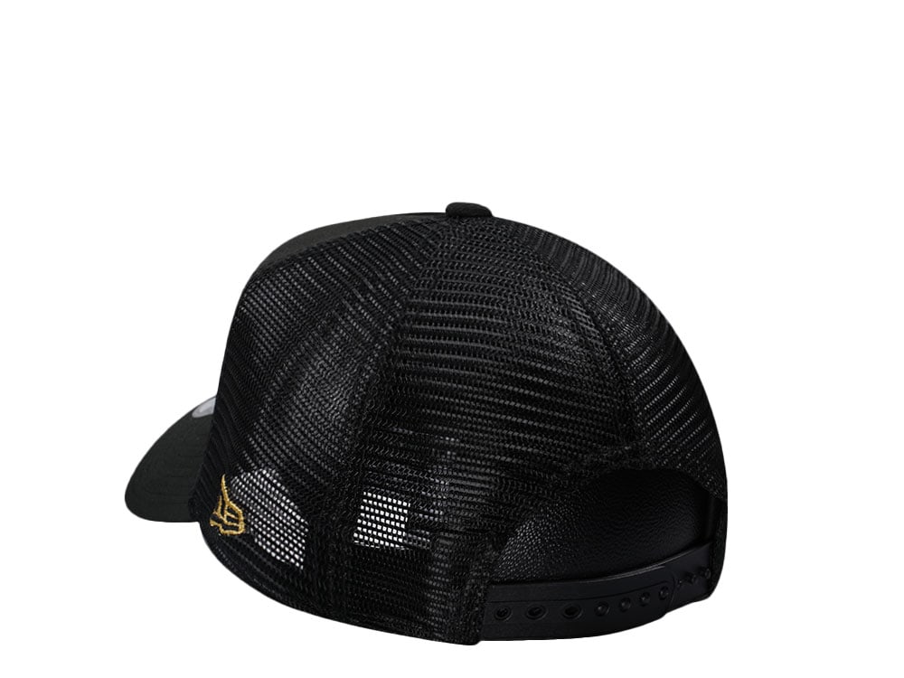 New Era Boston Celtics Black Gold Classic Trucker Edition A Frame 9Forty Cap