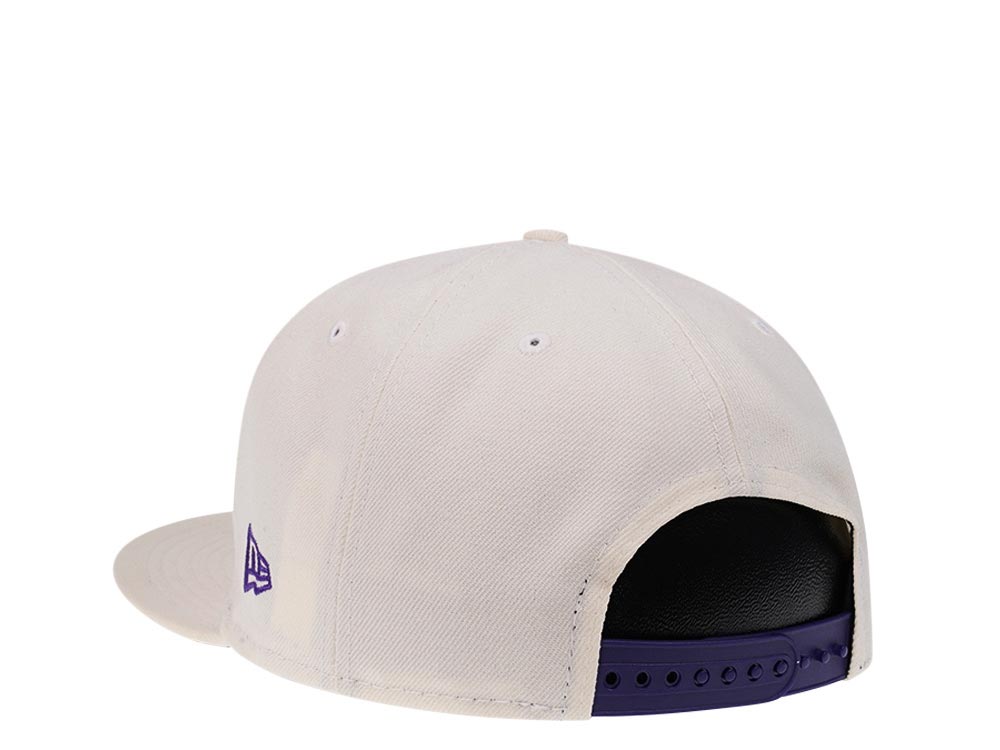 New Era Utah Jazz Bear Chrome White Edition 9Fifty Snapback Cap
