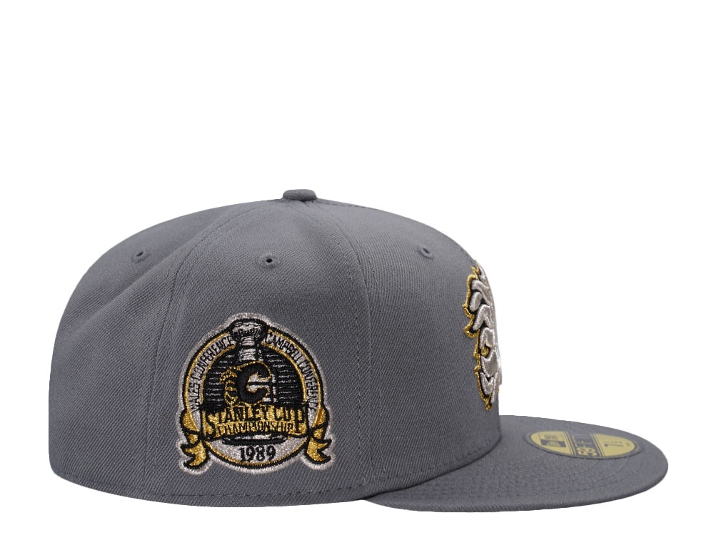 New Era Calgary Flames Stanley Cup Championship 1989 Gray Edition 59Fifty Fitted Cap