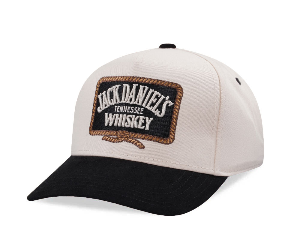 American Needle Jack Daniels Ivory Wrangler Edition Snapback Cap