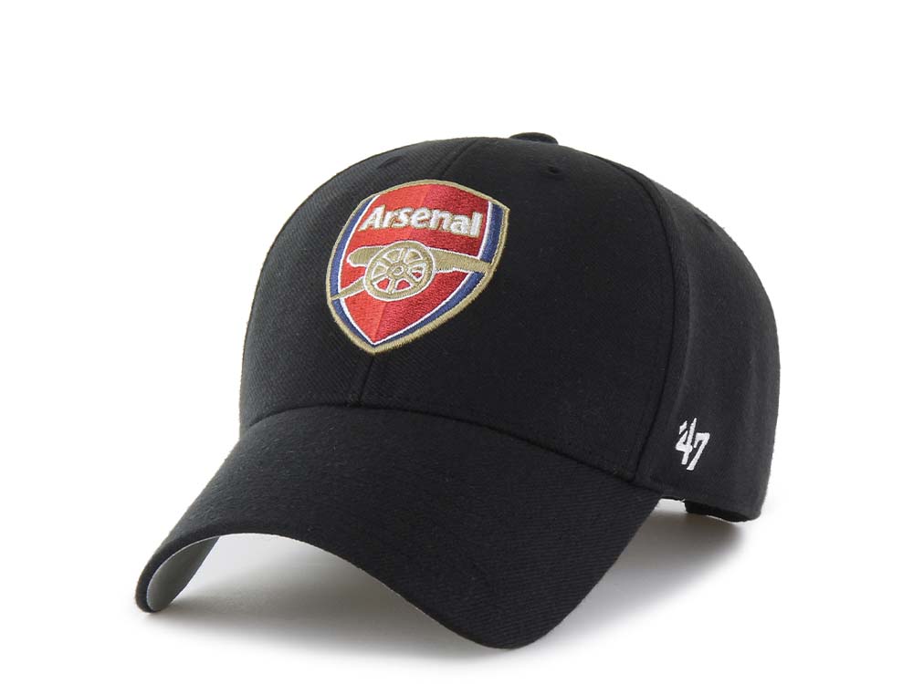 47Brand Arsenal FC Black MVP Strapback Cap