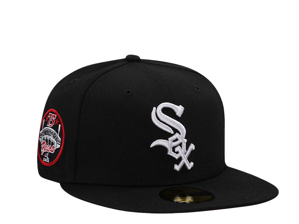 New Era Chicago White Sox Comiskey Park 75 Years Black and Red Edition 59Fifty Fitted Cap