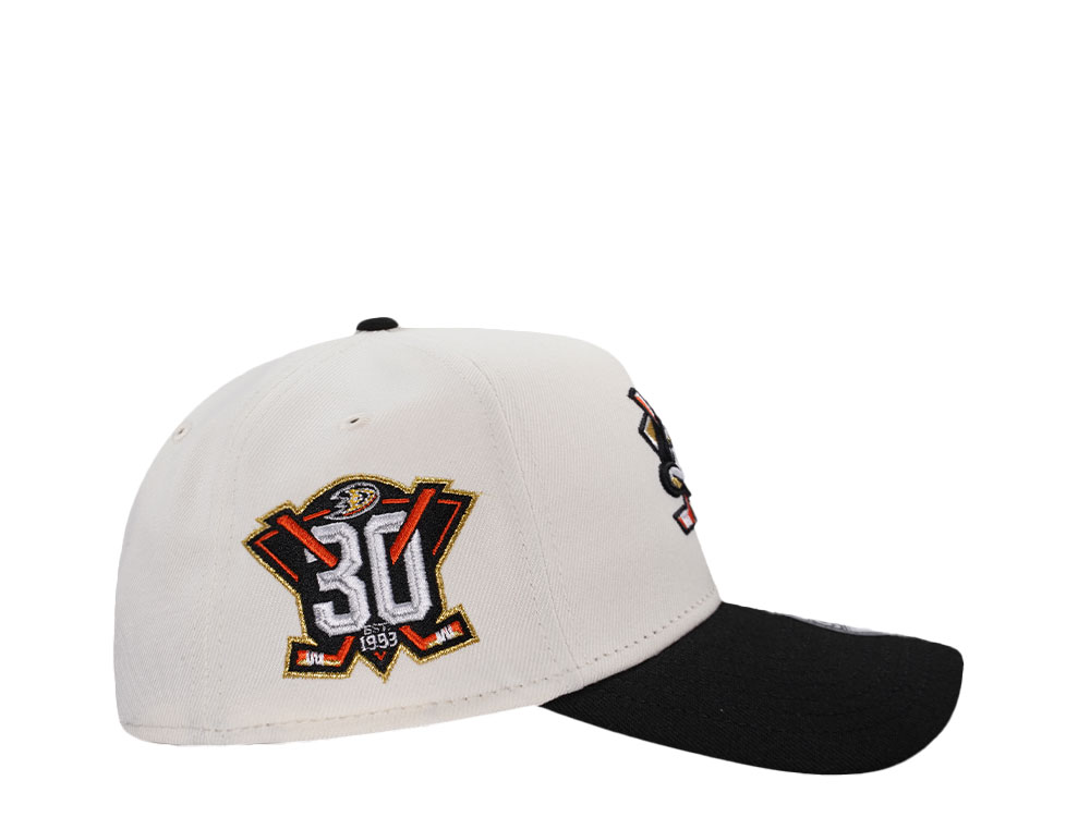 New Era Anaheim Ducks 30th Anniversary Chrome Two Tone Edition 9Forty A Frame Snapback Cap