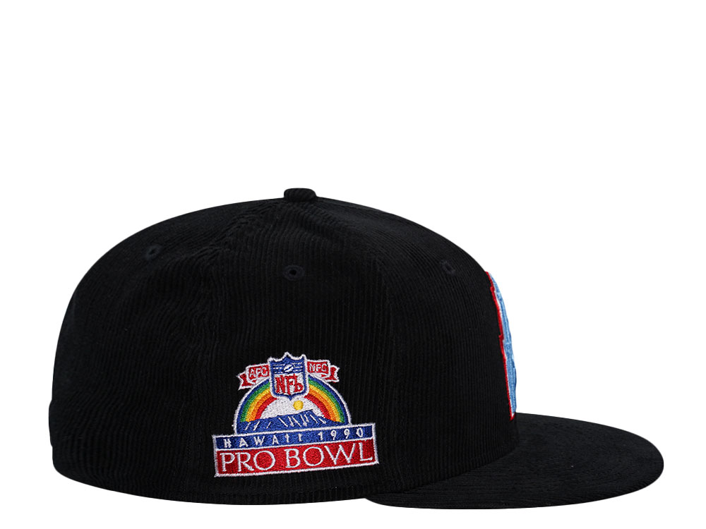 New Era Houston Oilers Pro Bowl 1990 Black Corduroy Edition 59Fifty Fitted Cap