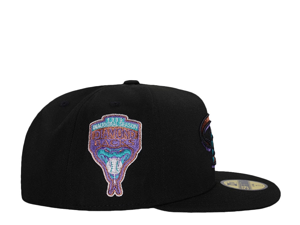 New Era Arizona Diamondbacks Inaugural Season 1998 Black Classic Edition 59Fifty A Frame Fitted Cap