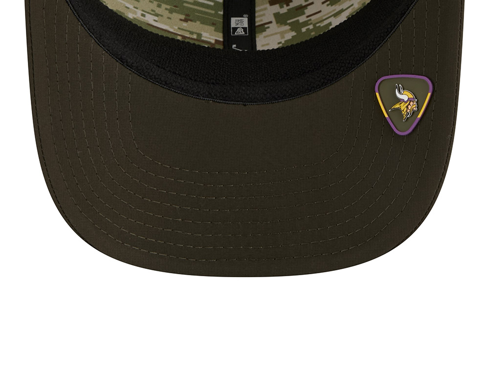 New Era Minnesota Vikings Salute To Service 2025 9Seventy Snapback Cap