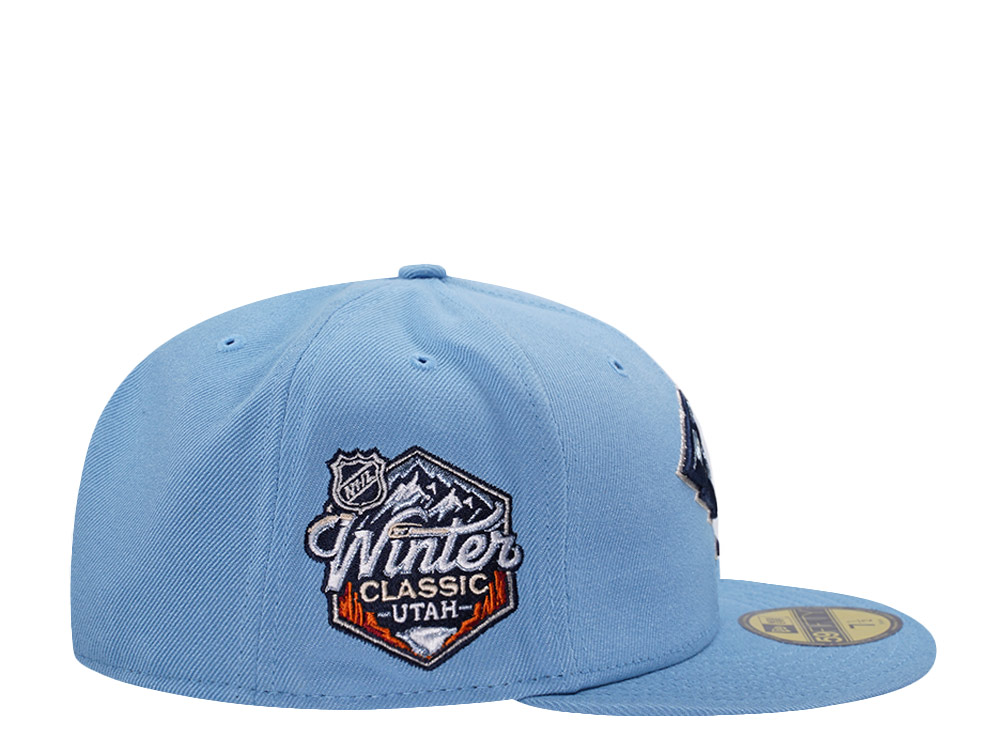 New Era Utah Mammoth Winter Classics 2026 Sky Blue Prime Edition 59Fifty Fitted Cap