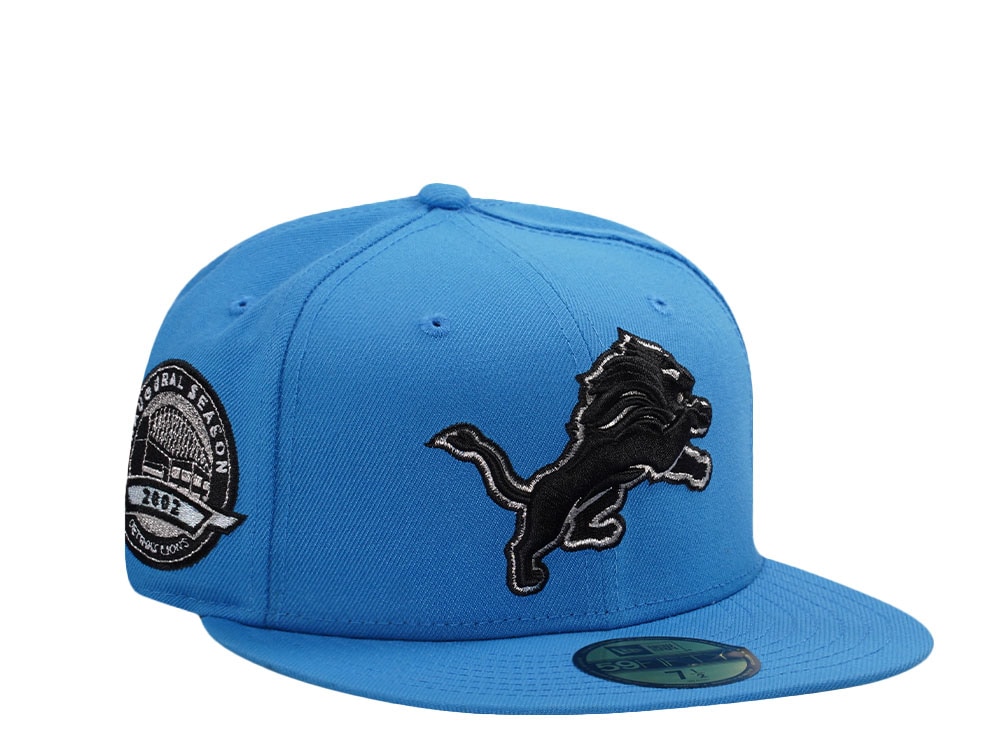 New Era Detroit Lions Inaugural Season 2002 Blue Reef Prime Edition 59Fifty Fitted Cap
