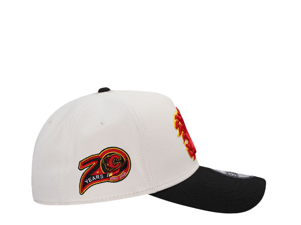 New Era Calgary Flames 20th Anniversary Chrome Two Tone Edition 9Forty A Frame Snapback Cap