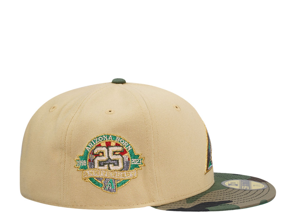 New Era Arizona Diamondbacks 25th Anniversary Vegas Camo Two Tone Edition 59Fifty Fitted Cap