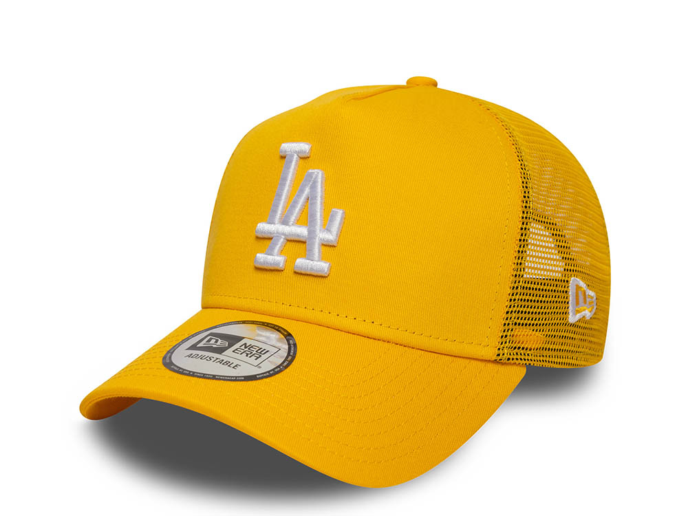 New Era Los Angeles Dodgers League Essential Orange 9Forty A Frame Trucker Snapback Cap