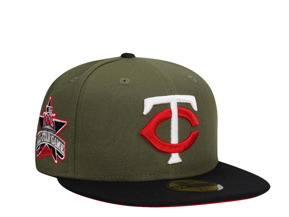 New Era Minnesota Twins All Star Game 1985 Olive Black Two Tone Prime Edition 59Fifty Fitted Cap