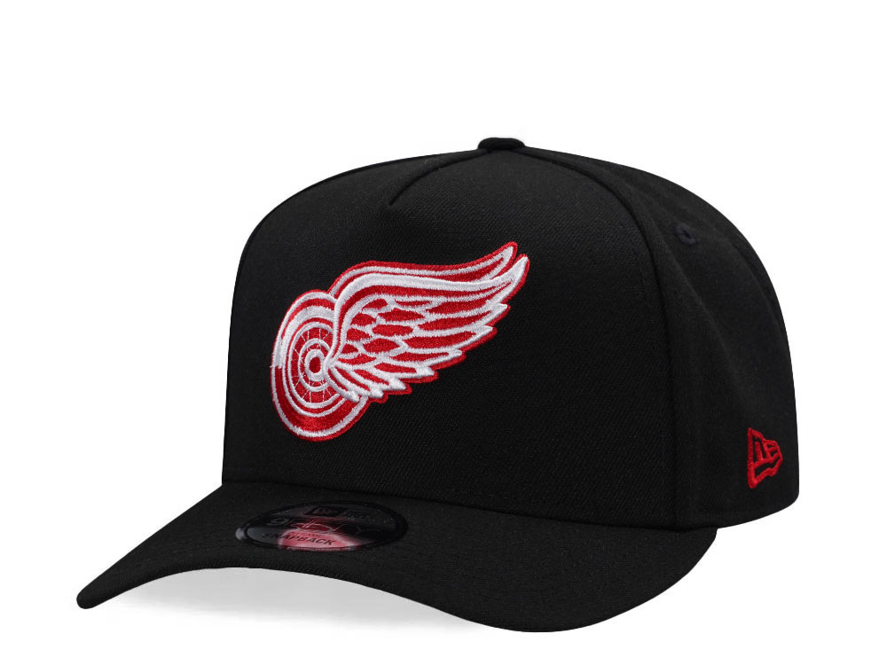 New Era Detroit Red Wings Black Classic Edition 9Fifty A Frame Snapback Cap