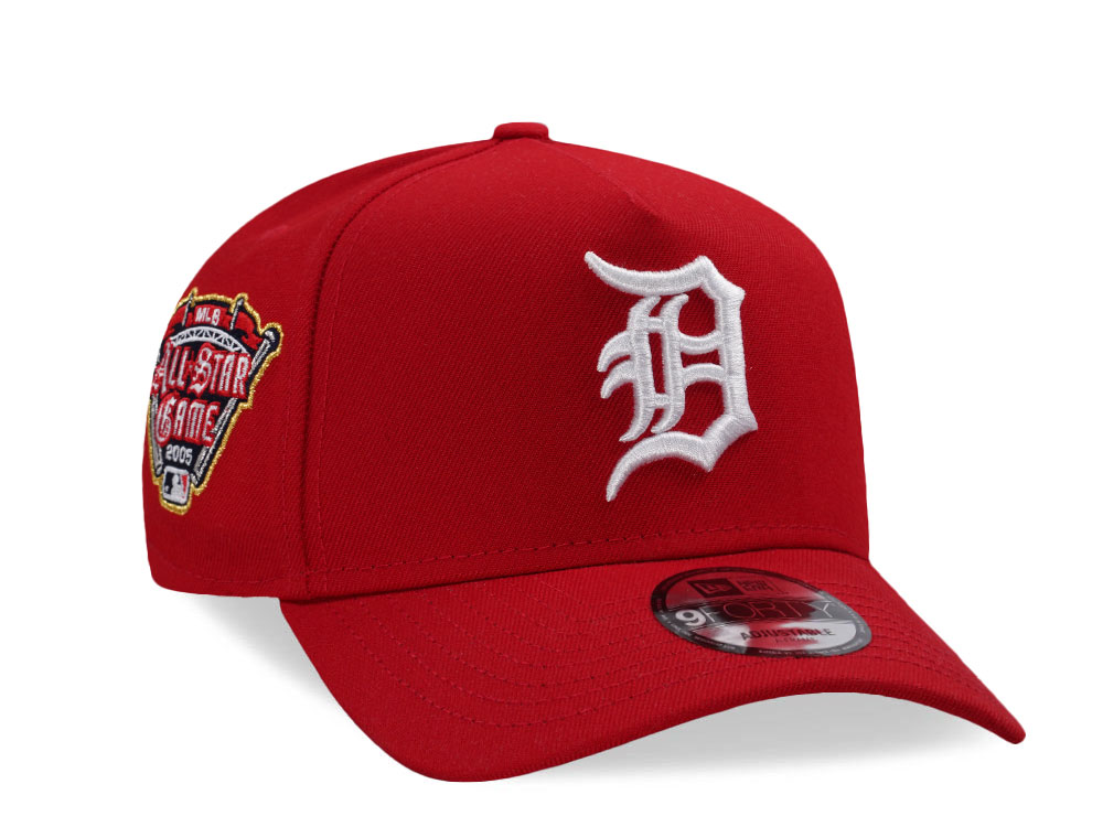 New Era Detroit Tigers All Star Game 2005 Scarlet Edition 9Forty A Frame Snapback Cap