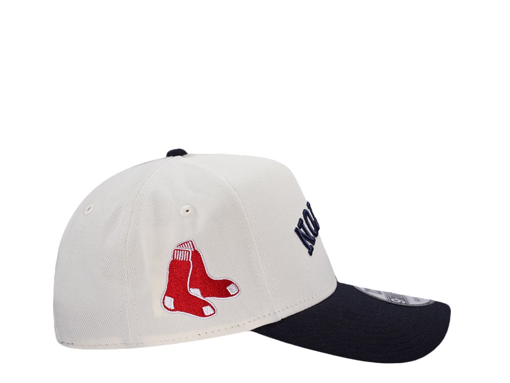 New Era Boston Red Sox Script Chrome Two Tone Edition 9Forty A Frame Snapback Cap