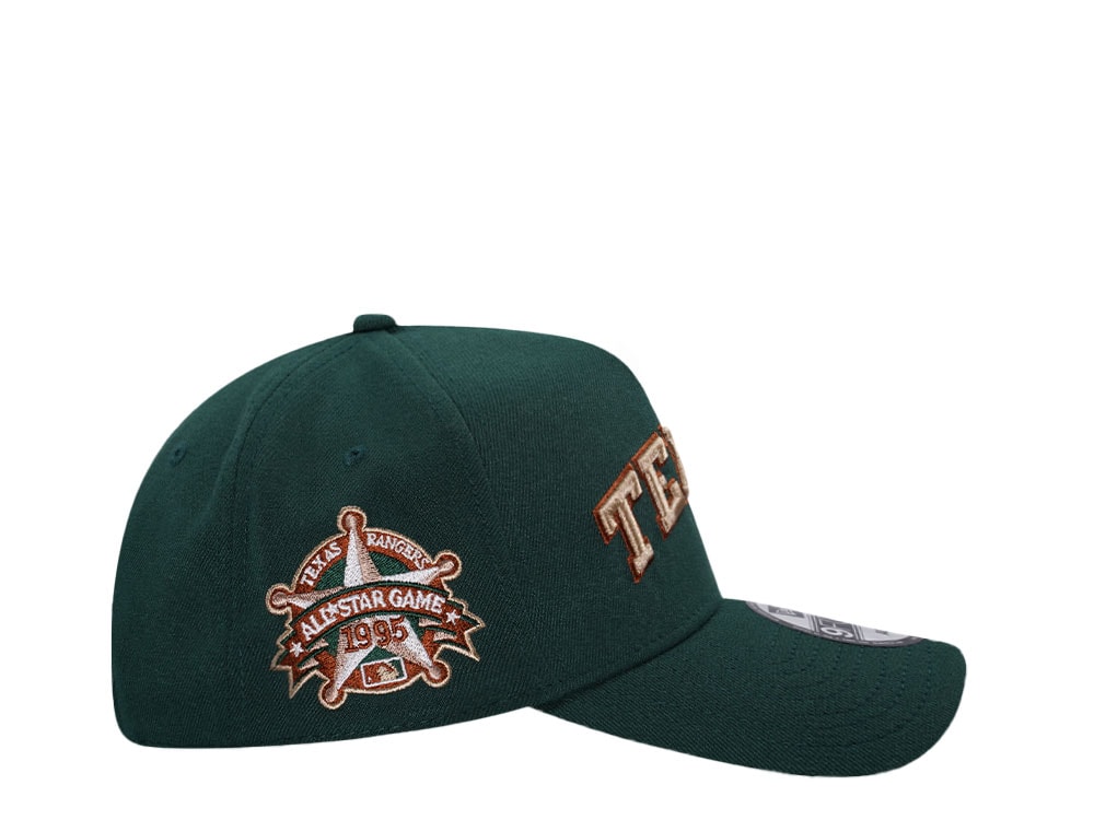 New Era Texas Rangers All Star Game 1995 Dark Green Copper Edition 9Forty A Frame Snapback Cap