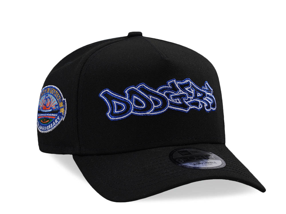 New Era Los Angeles Dodgers 50th Anniversary Graffiti Black Prime Edition 9Forty A Frame Snapback Cap