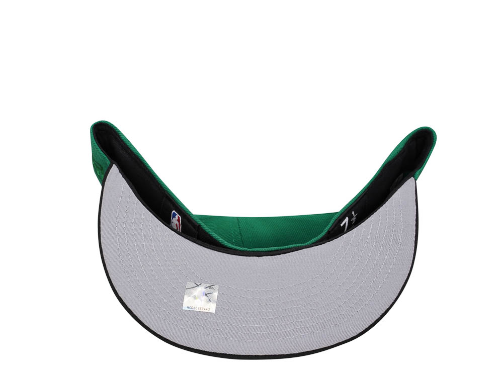 New Era Boston Celtics Chrome Black Green Two Tone Edition 59Fifty Fitted Cap