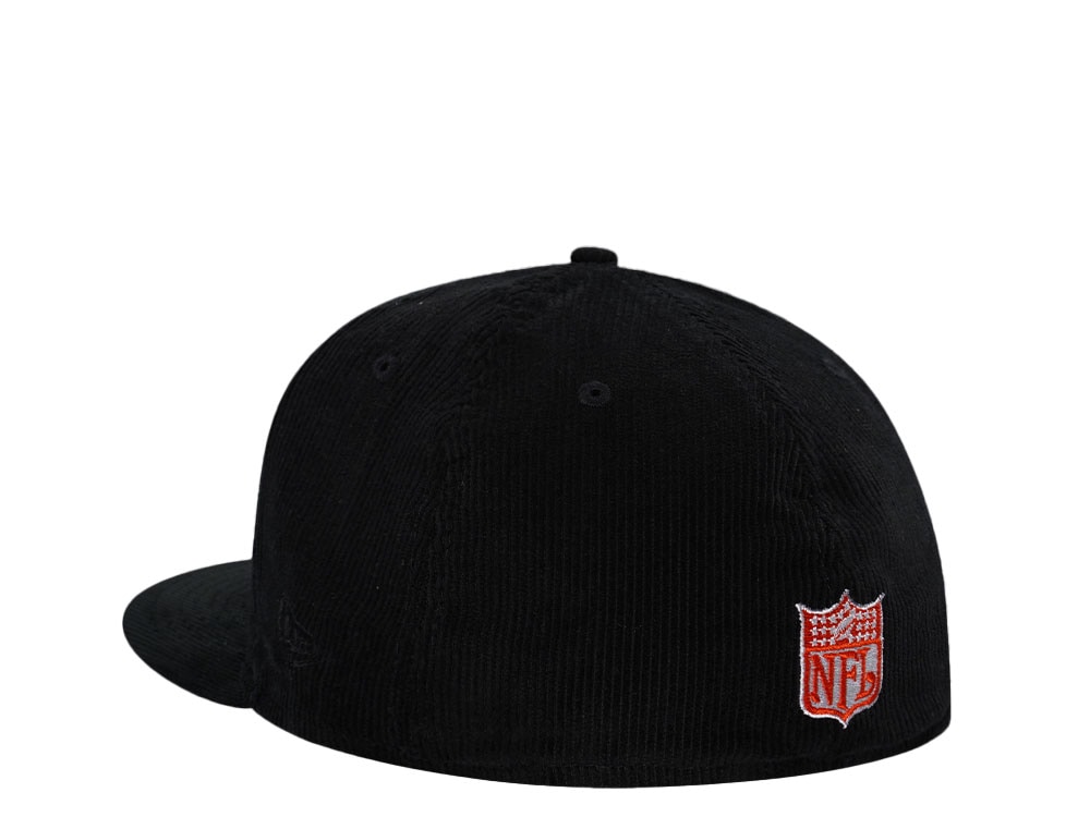New Era Chicago Bears Black Cord Throwback Edition 59Fifty Fitted Cap
