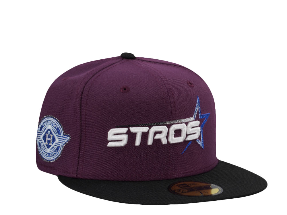 New Era Houston Astros Space City Glow in the Dark Purple Two Tone Edition 59Fifty Fitted Cap