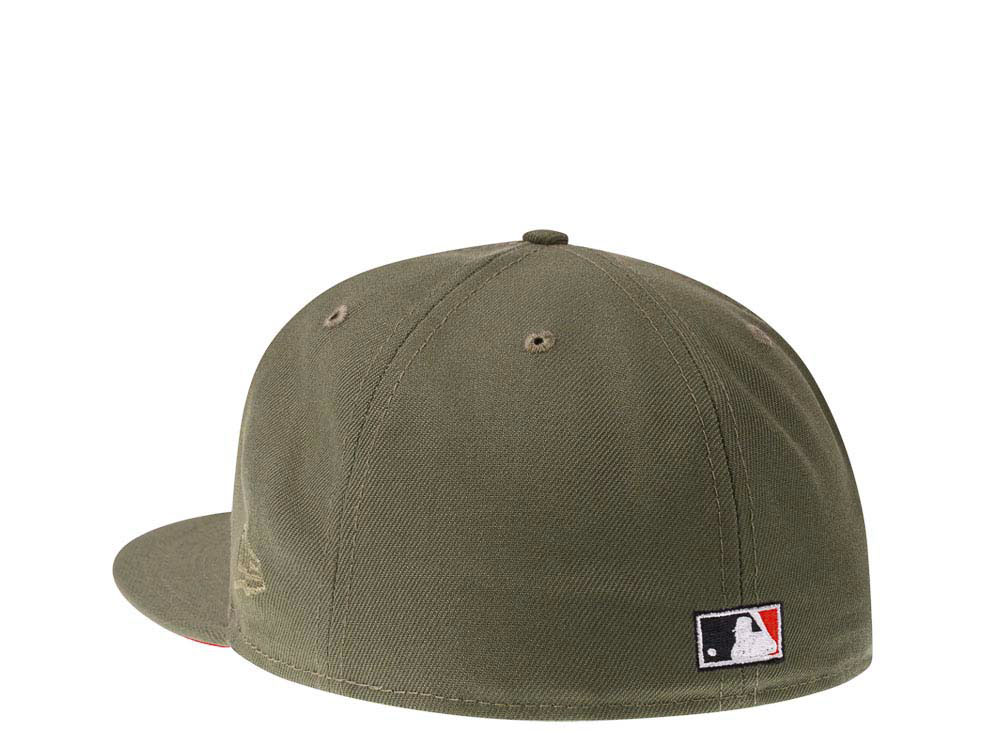 New Era Cincinnati Reds 150th Anniversary Olive Red Edition 59Fifty Fitted Cap