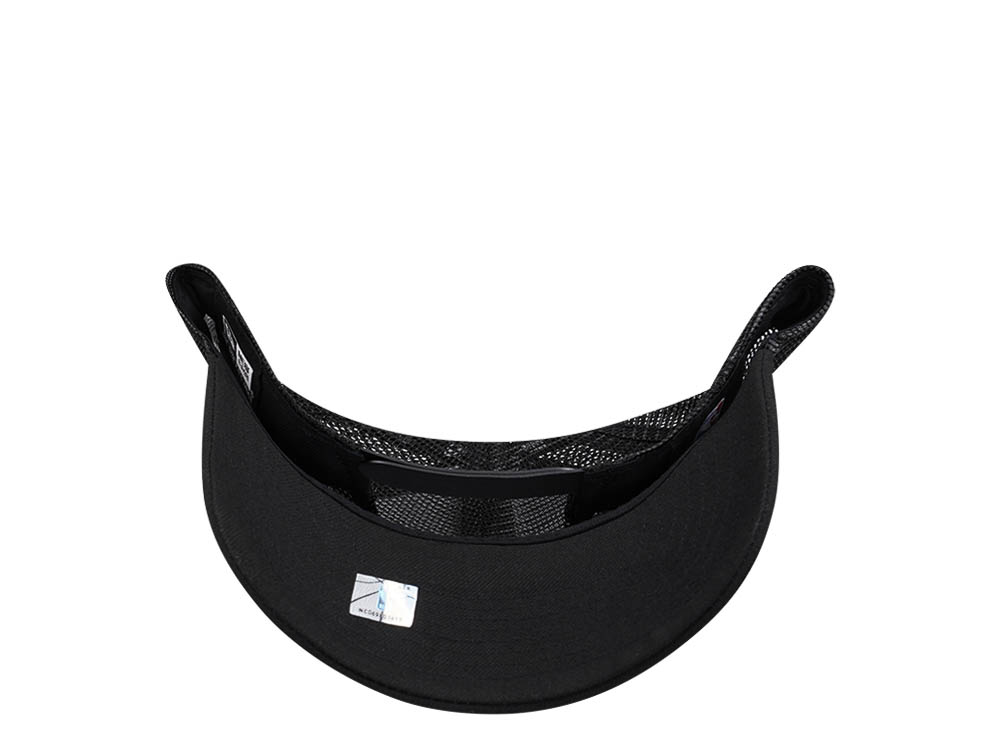 New Era Miami Heat Black 9Forty A Frame Trucker Snapback Cap
