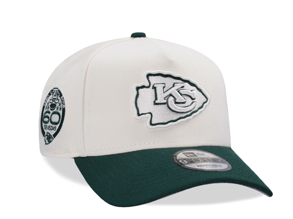 New Era Kansas City Chiefs 60 Seasons Chrome Two Tone Edition 9Forty A Frame Snapback Cap