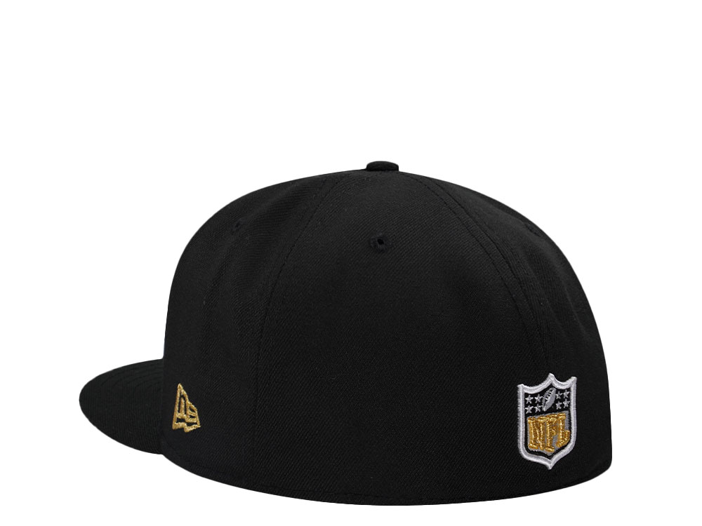 New Era New Orleans Saints 30th Anniversary Black Prime Edition 59Fiftys Fitted Cap