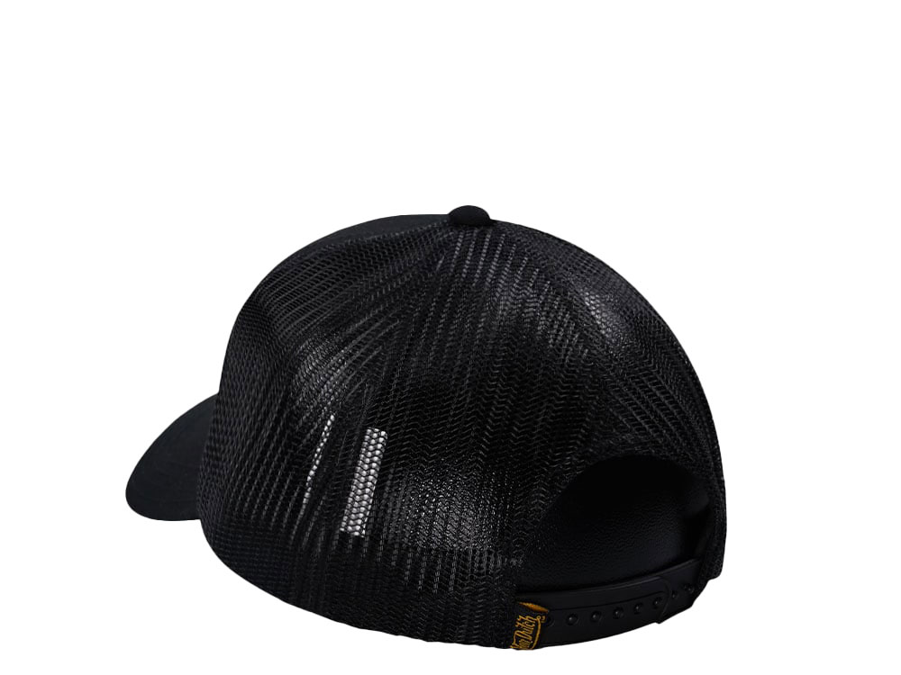Von Dutch Square Patch Black Trucker Edition Snapback Cap