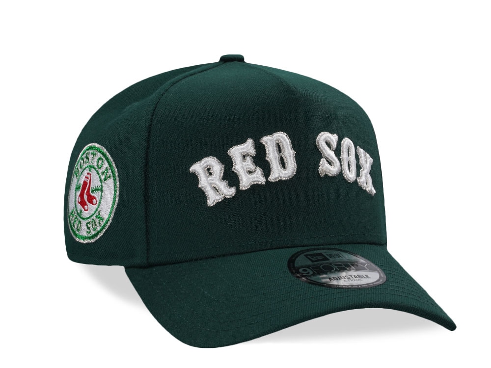 New Era Boston Red Sox X Dark Green Prime Edition 9Forty A Frame Snapback Cap