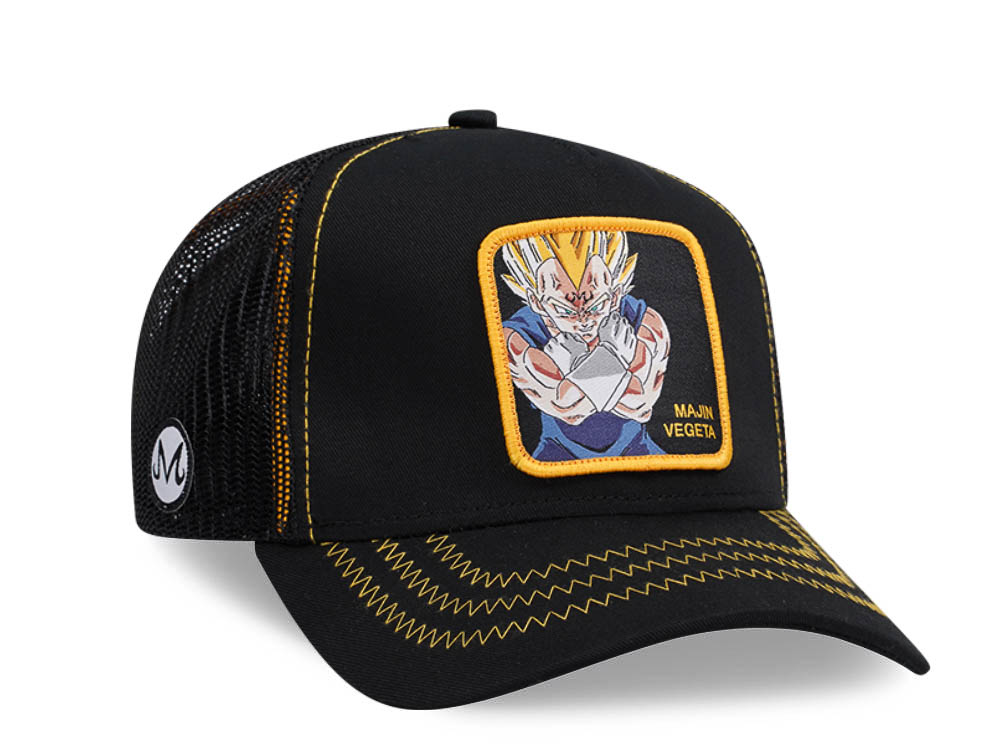 Capslab Dragon Ball Z Majin Vegeta Black Trucker Snapback Cap