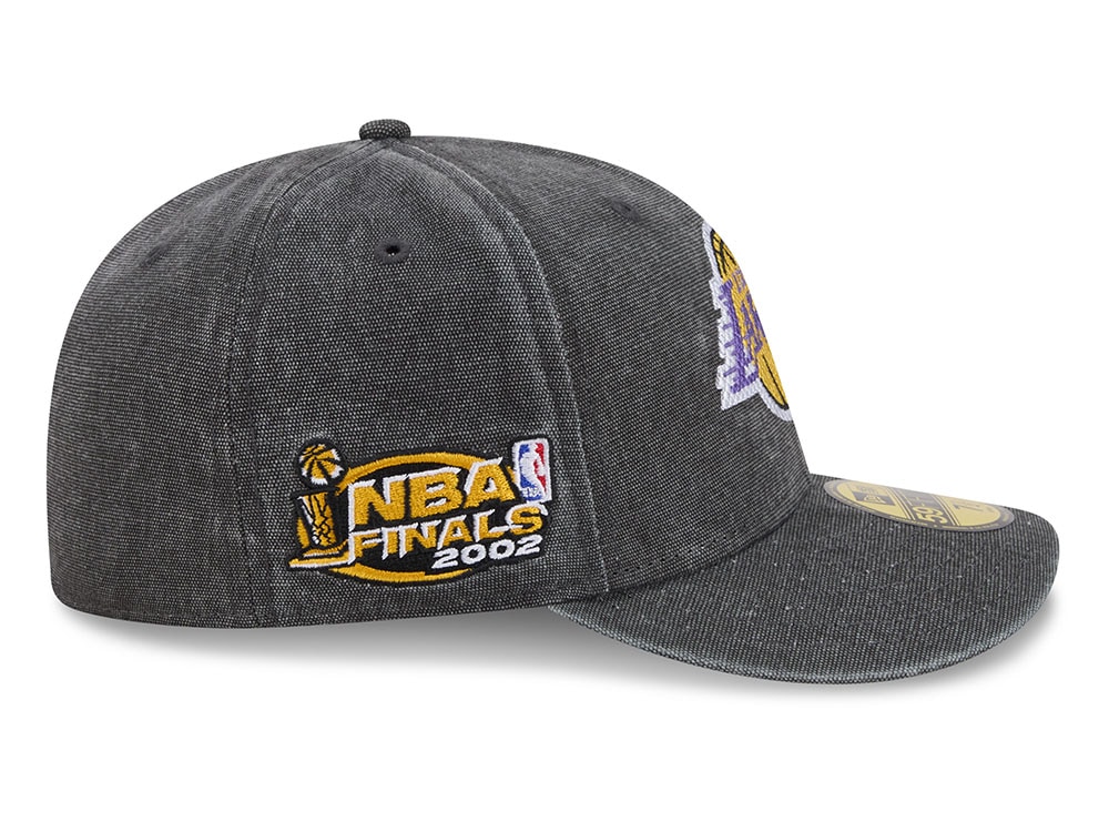 New Era Los Angeles Lakers NBA Finals 2002 HWC Charcoal Edition 59Fifty Fitted Cap