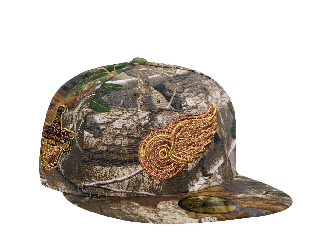 New Era Detroit Red Wings Stanley Cup 2008 Metallic Realtree Prime Edition 59Fifty Fitted Cap