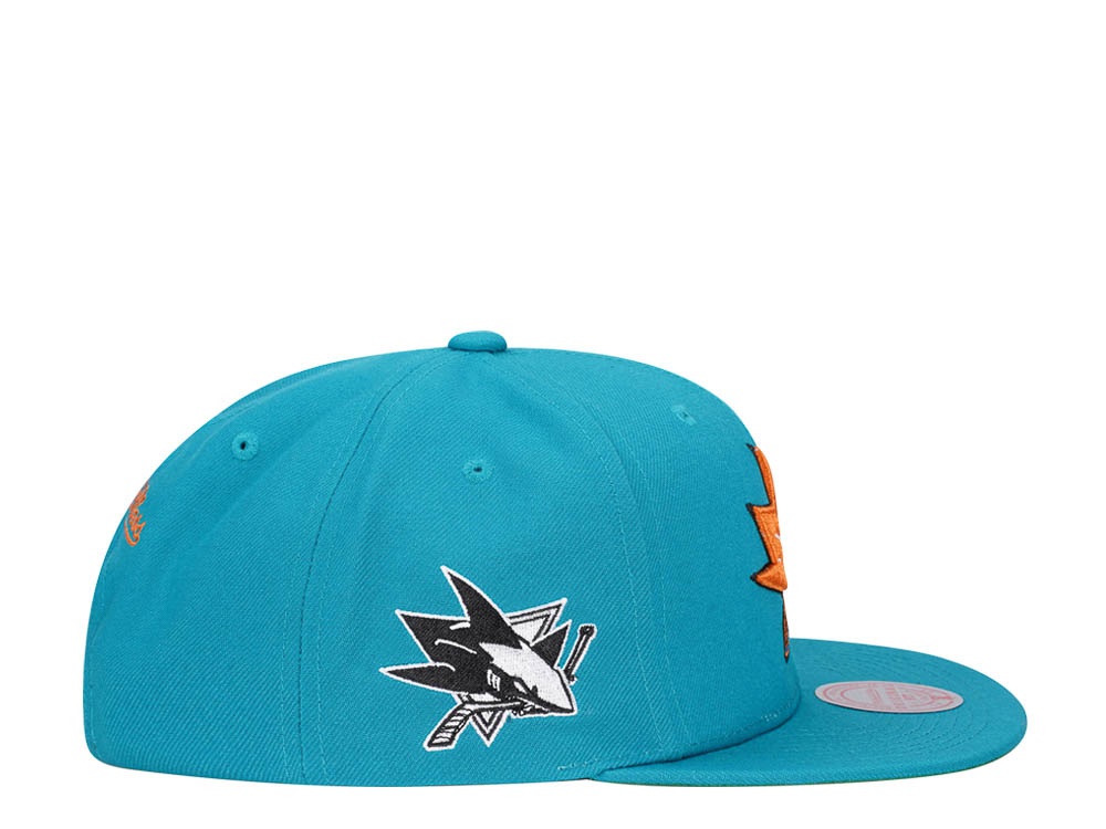 Mitchell & Ness San Jose Sharks Alternate Flip Vintage Snapback Cap