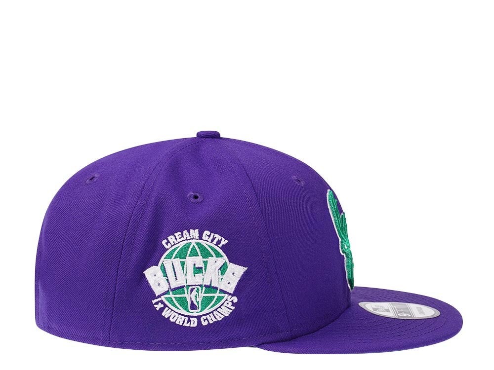 New Era Milwaukee Bucks Color Flip Throwback Edition 9Fifty Snapback Cap