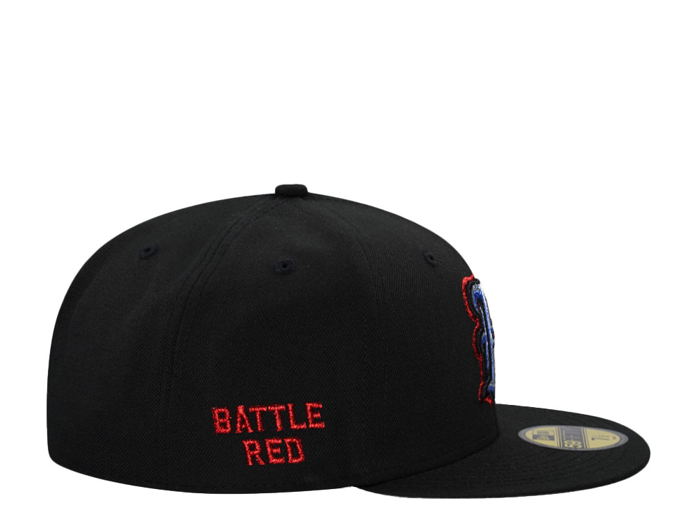 New Era Houston Texans Battle Red Black Metallic Edition 59Fifty Fitted Cap