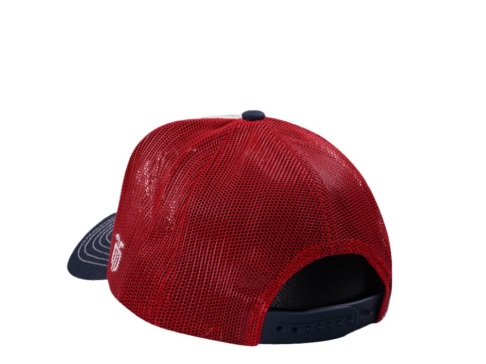 Parallel Union Oval Patch White Edition Trucker Snapback Cap