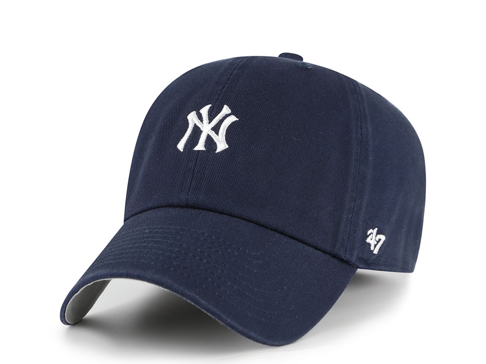 47 Brand New York Yankees Base Runner Navy Edition Clean Up Strapback Cap