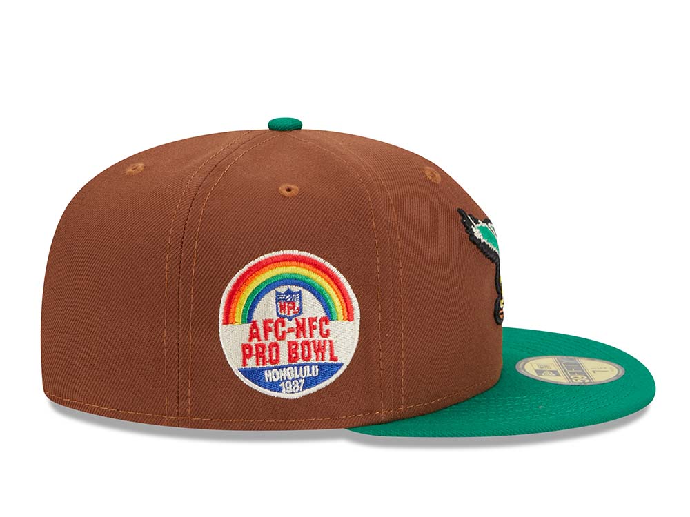 New Era Philadelphia Eagles Pro Bowl Honolulu 1987 Harvest Two Tone Edition 59Fifty Fitted Cap