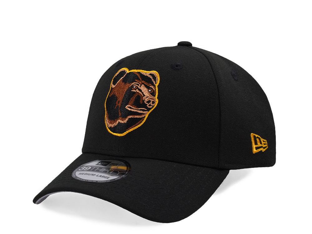 New Era Boston Bruins Classic Black Prime Edition 39Thirty Stretch Cap