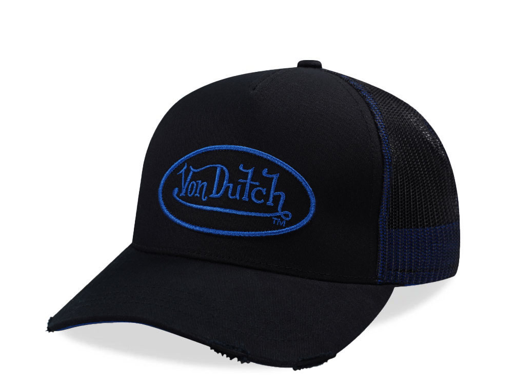 Von Dutch Oval Patch Black Trucker Snapback Cap