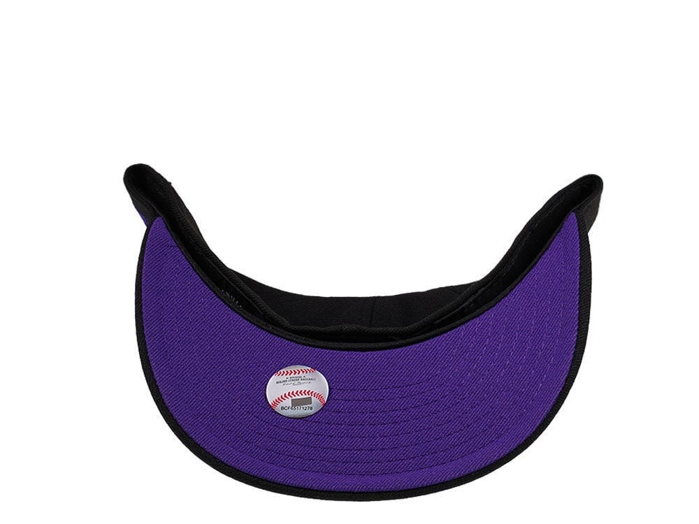 New Era Colorado Rockies Batting Practice Black and Purple Edition 59Fifty Fitted Cap