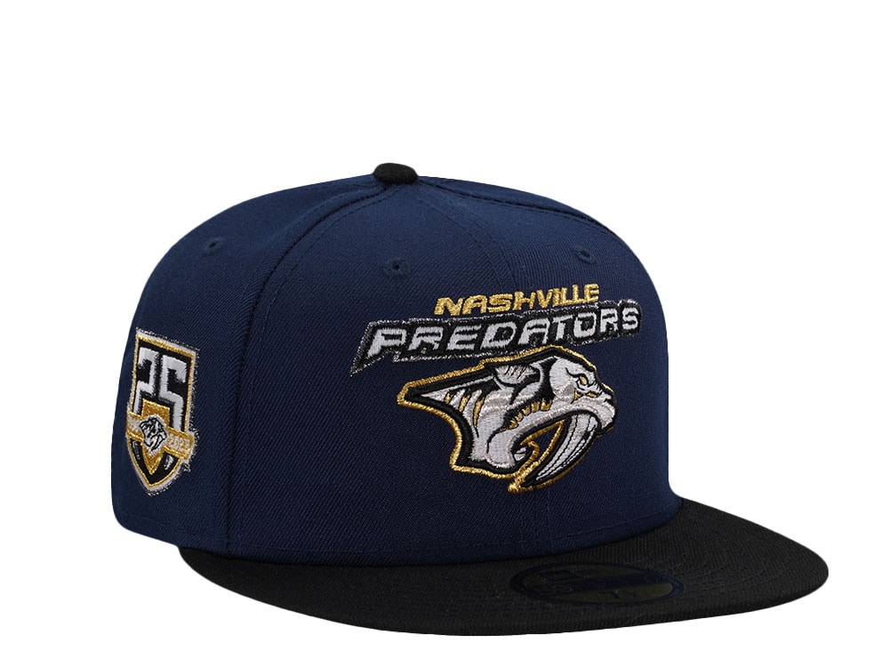 New Era Nashville Predators 25th Anniversary Navy Prime Edition 59Fifty Fitted Cap