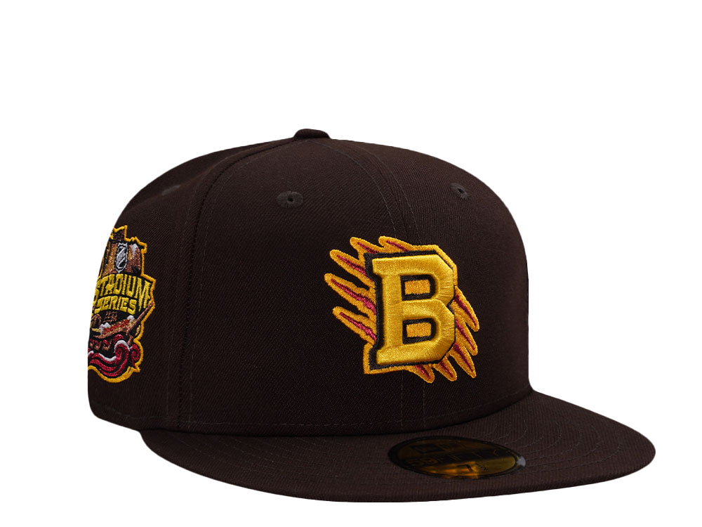 New Era Boston Bruins Stadium Series 2026 Burnt Wood Prime Edition 59Fifty Fitted Cap