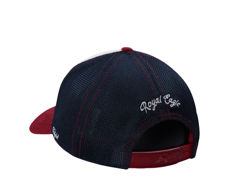 Hatfield Royal Eagle White Red Trucker Snapback Cap