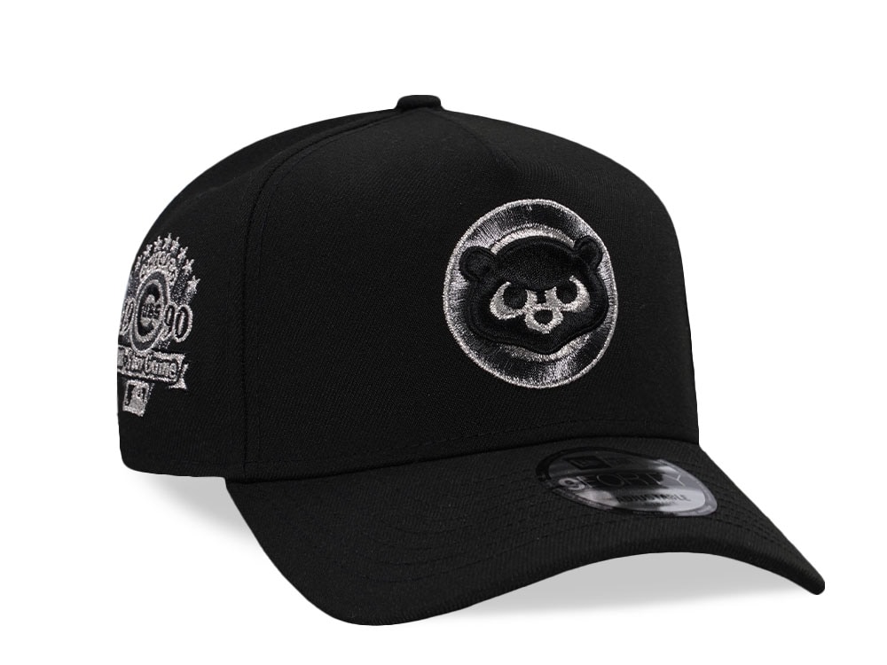 New Era Chicago Cubs All Star Game 1990 Liquid Titanium Silver Edition 9Forty A Frame Snapback Cap