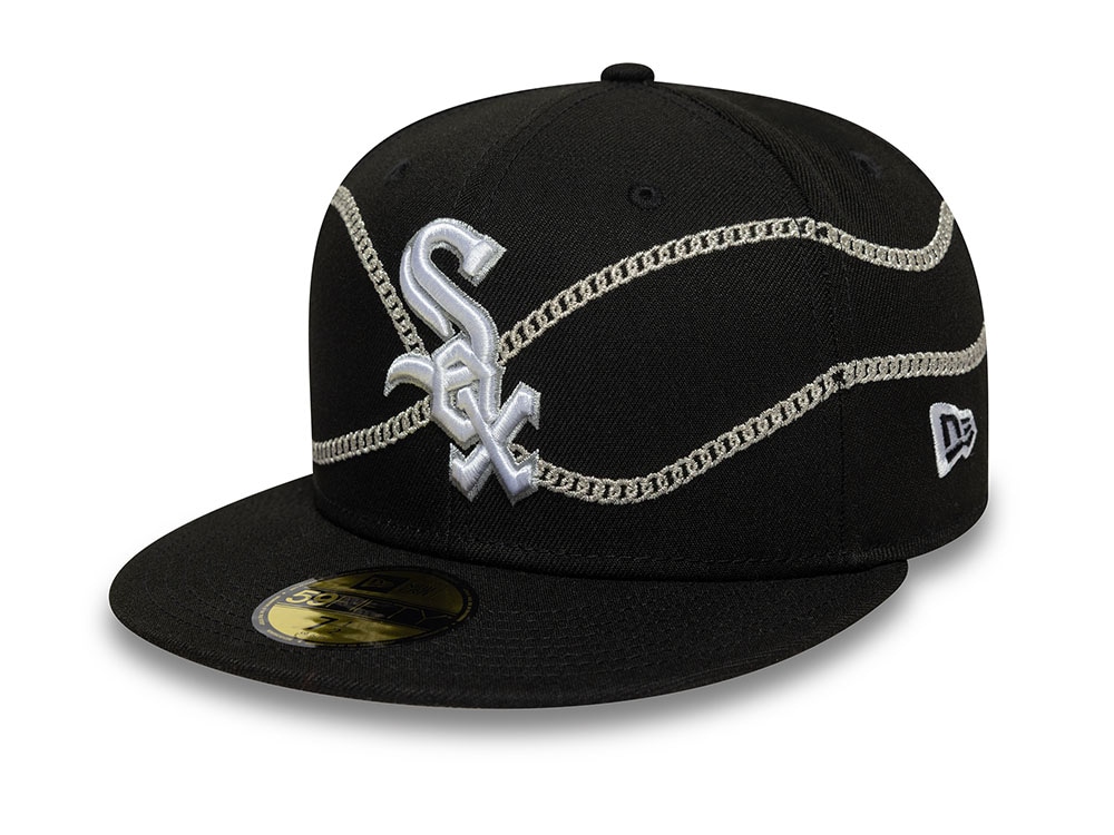 New Era Chicago White Sox Chain Wrap Black Edition 59Fifty Fitted Cap